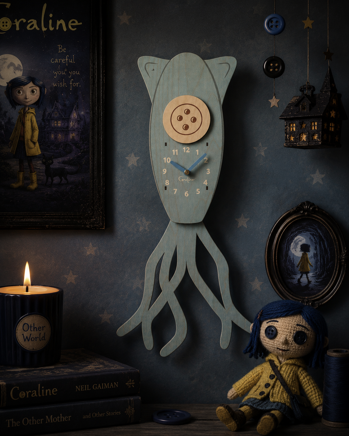 Coraline Clock Collection